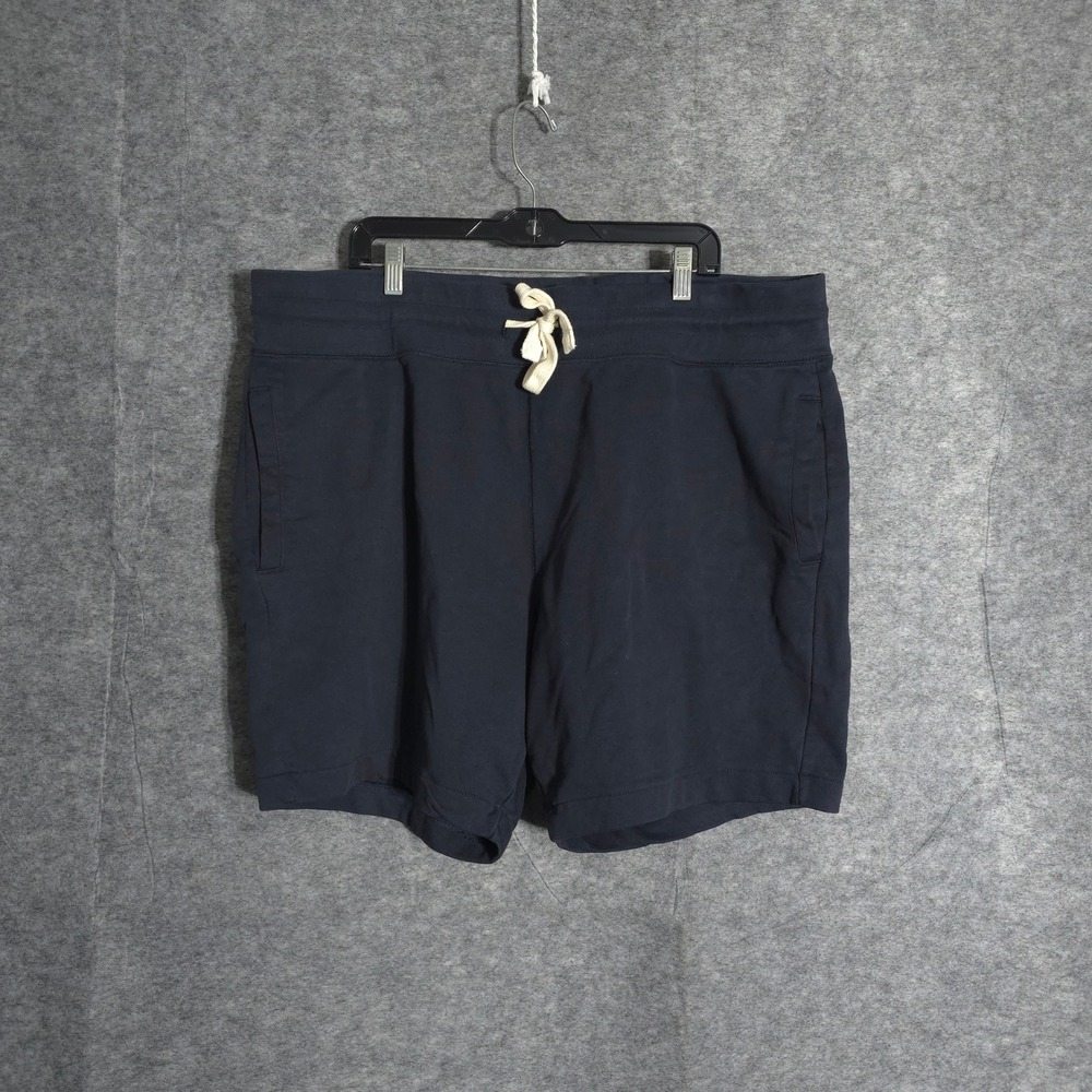 The Stronghold Sweat Shorts Mens 3XL Navy Fleece Knit Drawstring Casual Pockets